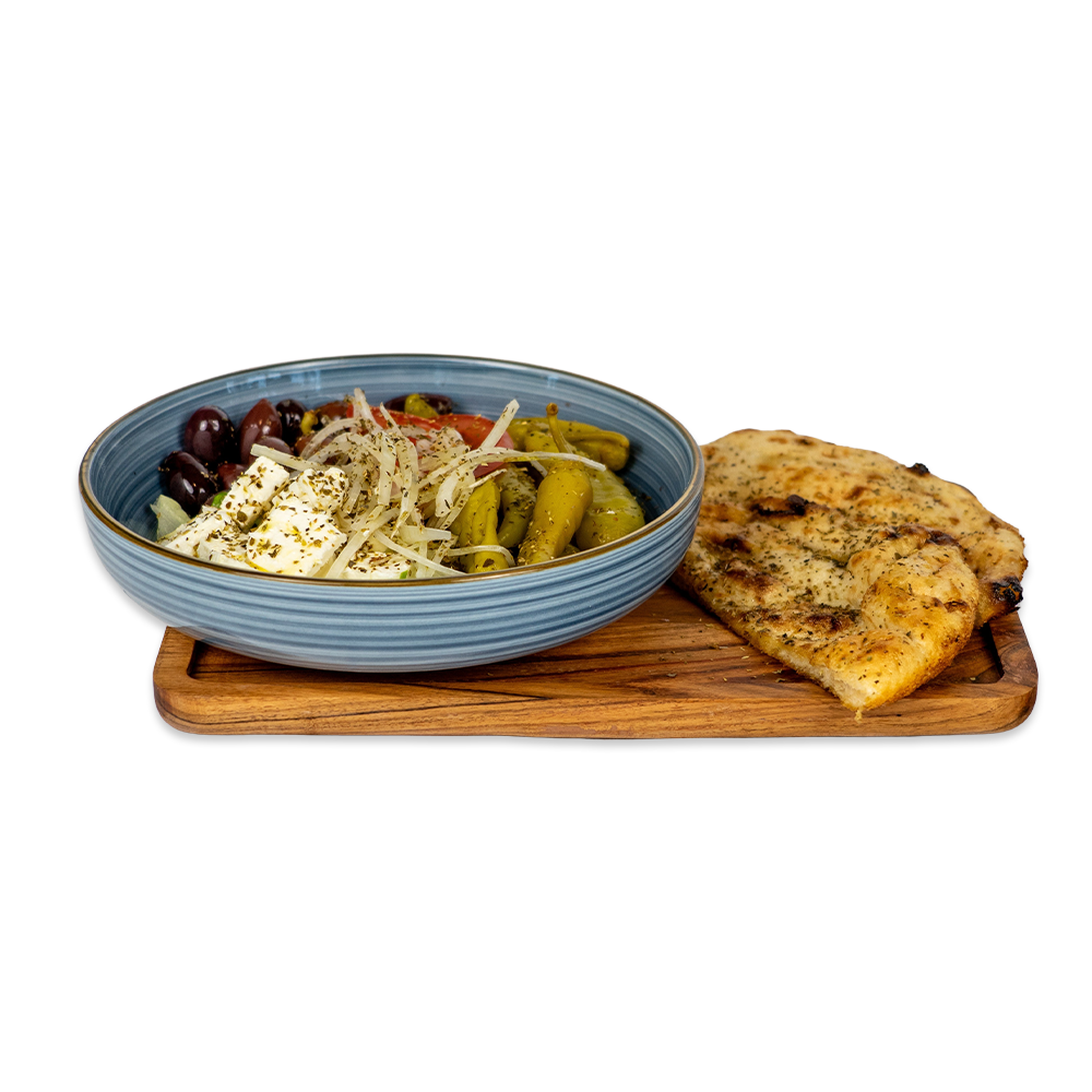 OLIVEN, PEPERONI & FETA MIT PITA