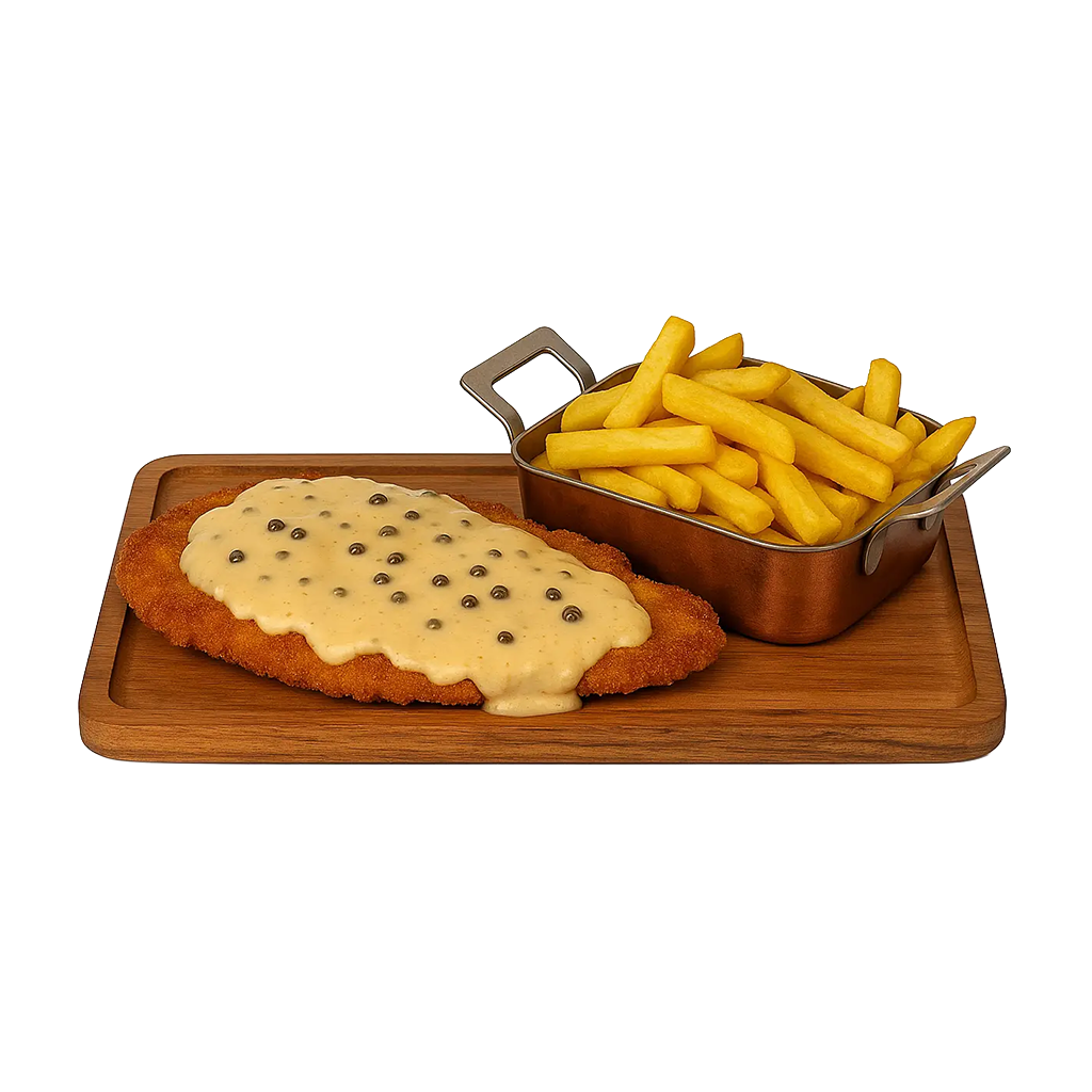 SCHNITZEL „PFEFFERRAHM“