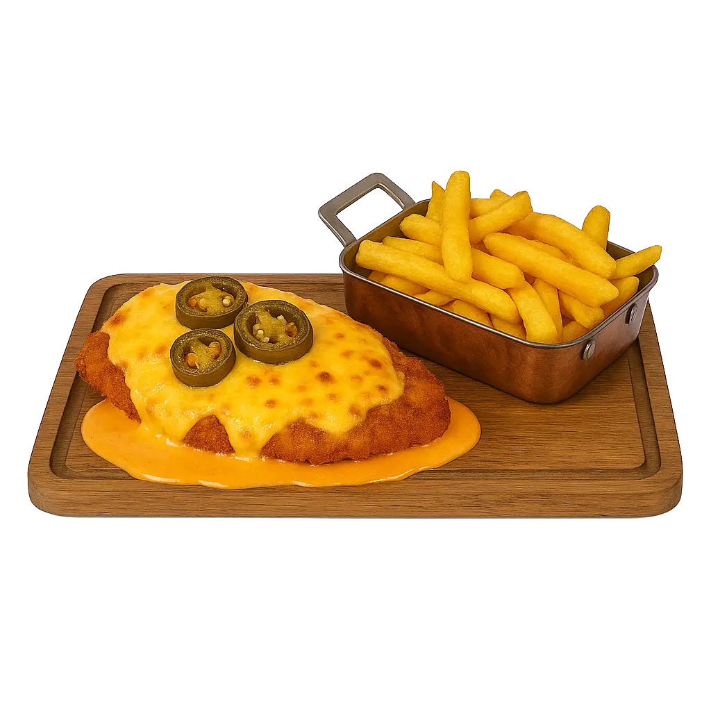CHILI CHEESE SCHNITZEL